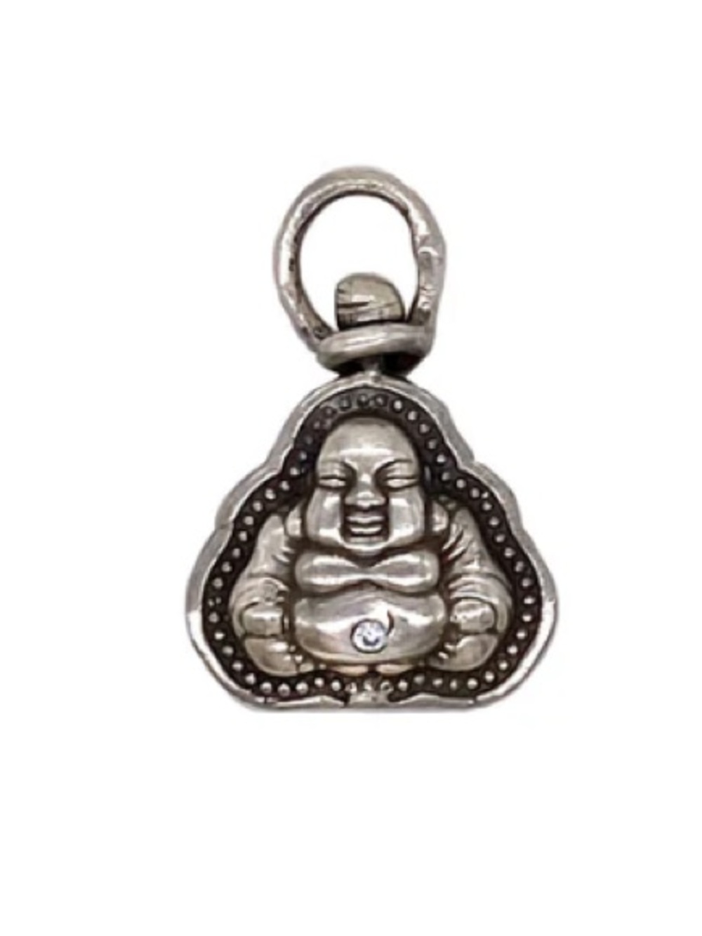 Love Tokens Jewelry © Sterling and Diamond Happy Buddha Charm NIB